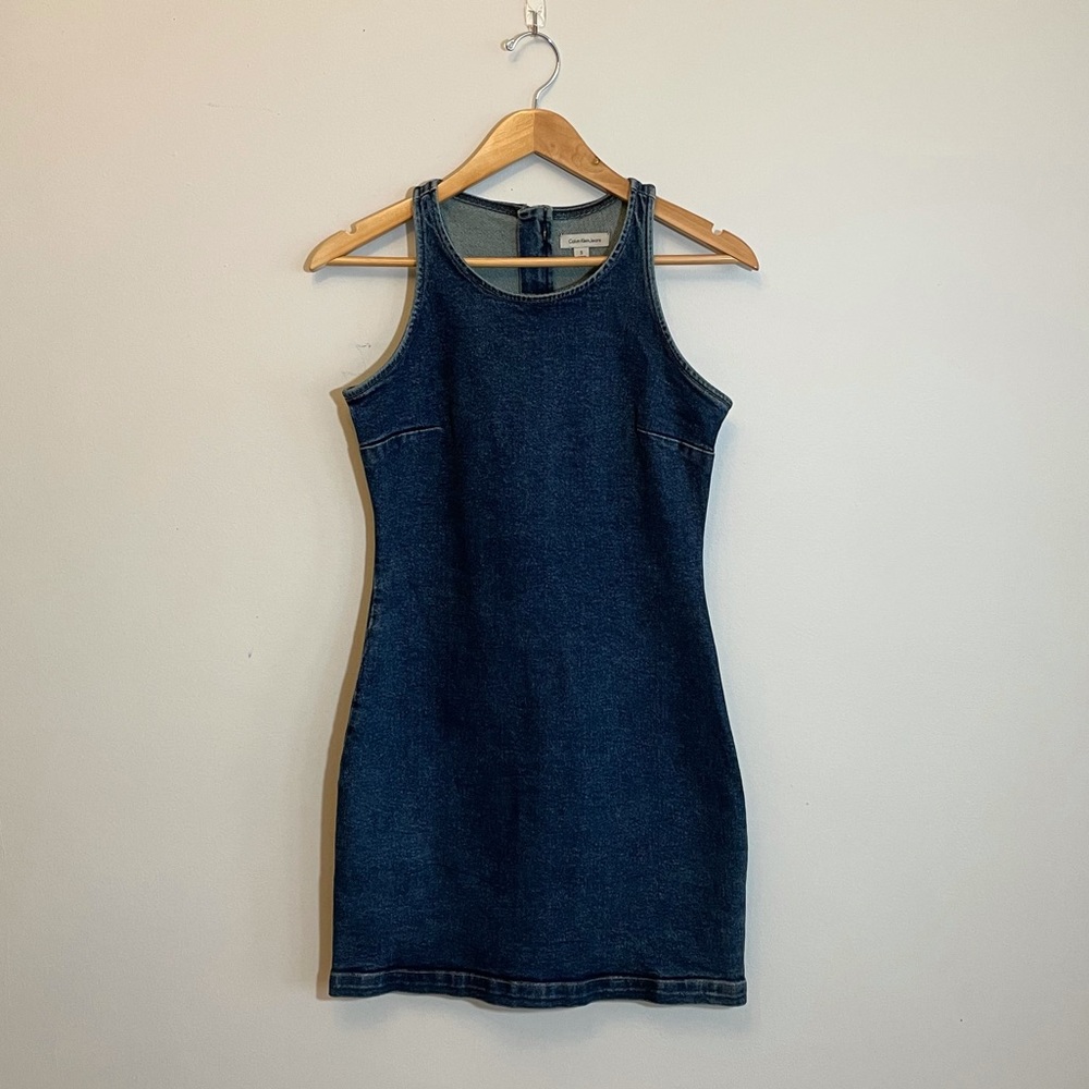 Calvin Klein Jeans - Sleeveless Blue Denim Dress